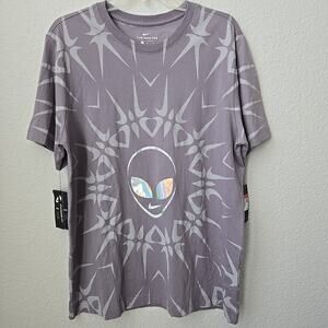 NEW Nike Sportswear Alien T-Shirt Mens Large UFO Martian Space Gray Reflective
